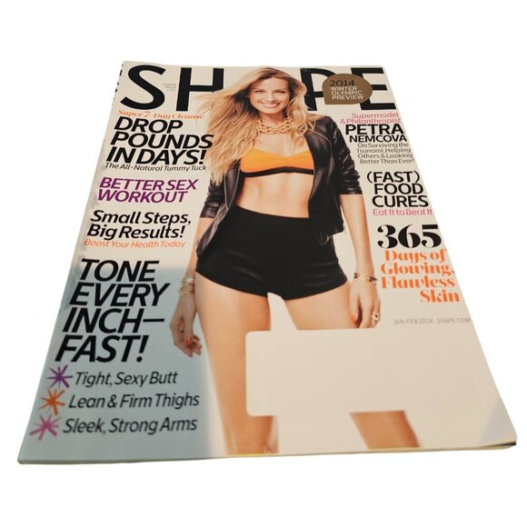 Shape Magazine Jan Feb 2014 Petra Nemcova Weight Loss Workouts Recipes Health - Picture 1 of 8
